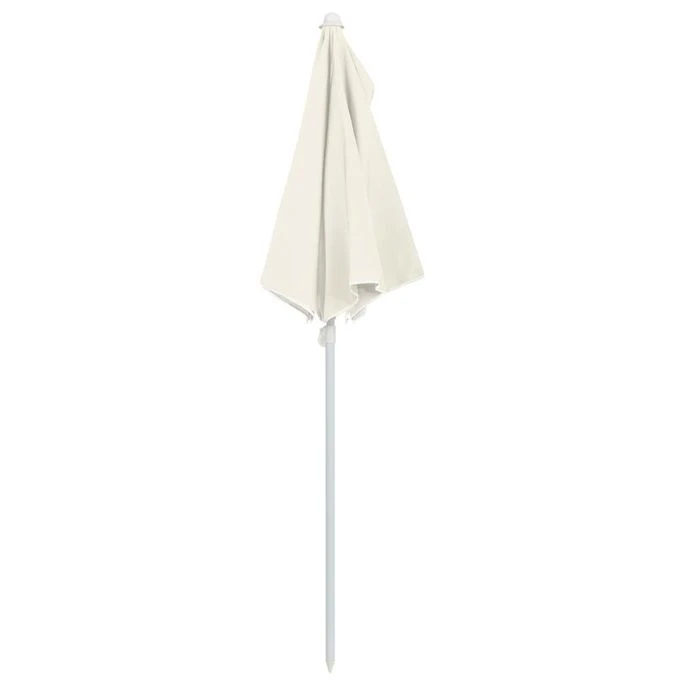 Demi-parasol De Jardin Avec Mât 180x90 Cm Sable – Image 6