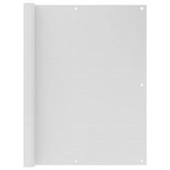 Écran De Balcon Blanc 120x500 Cm PEHD