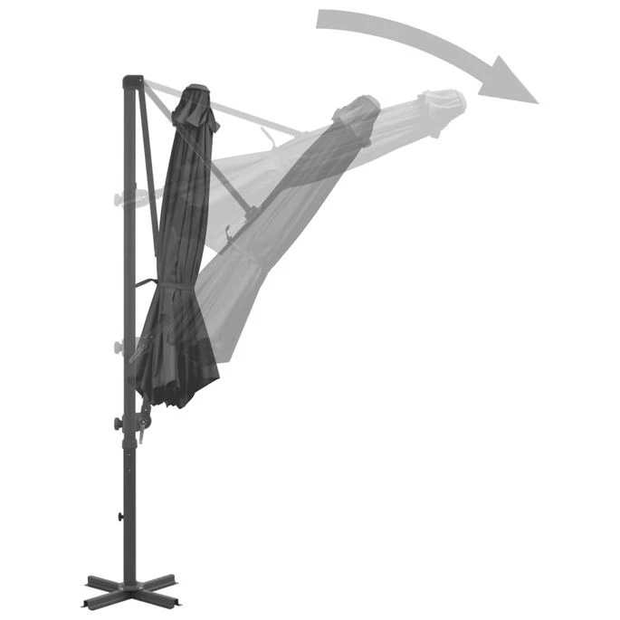 Parasol Avec Base Portable Anthracite 5 – Image 5