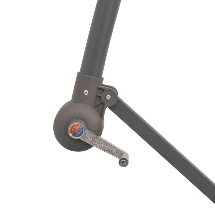 Parasol Avec éclairage LED 300 Cm Poteau En Métal Vert – Image 9