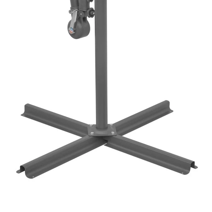 Parasol Avec éclairage LED 300 Cm Poteau En Métal Vert – Image 11