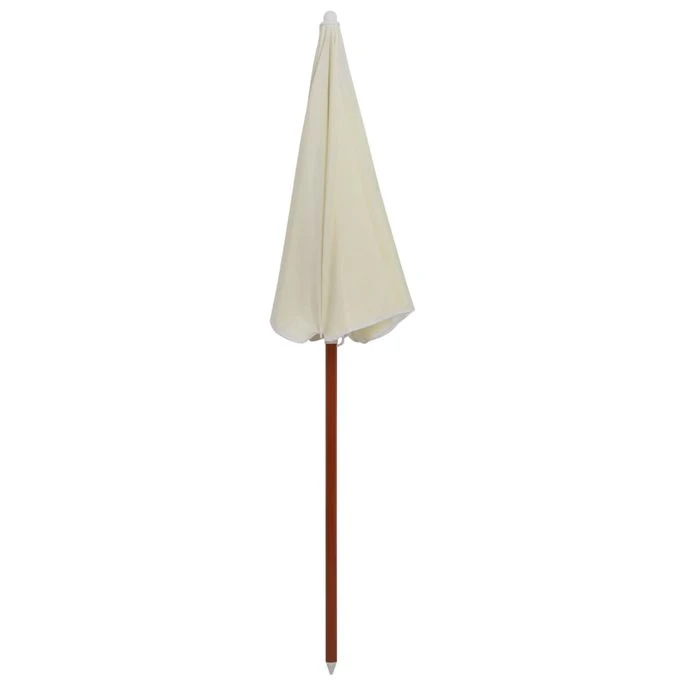 Parasol Avec Mât En Acier 180 Cm Sable – Image 3