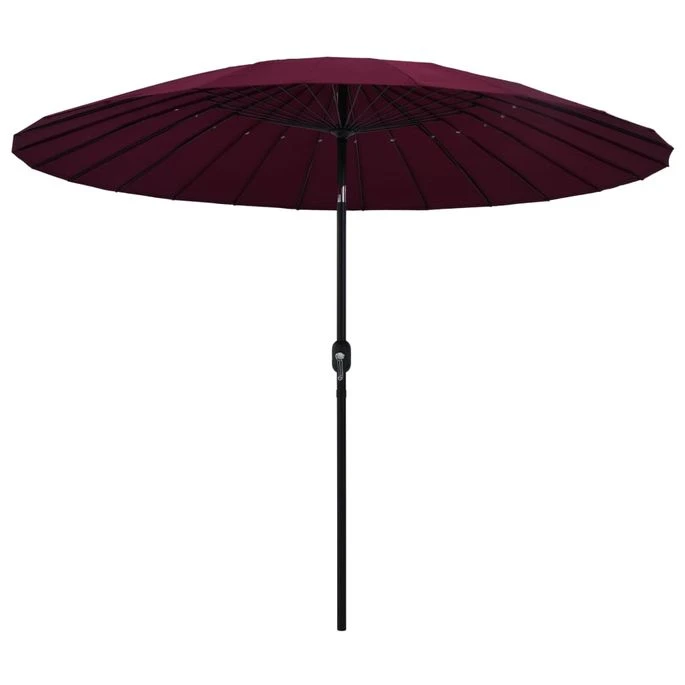 Parasol D'extérieur Avec Mât En Aluminium 270 Cm Bordeaux