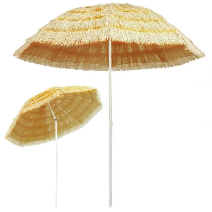 Parasol De Plage Naturel 240 Cm Style Hawaïen – Image 3