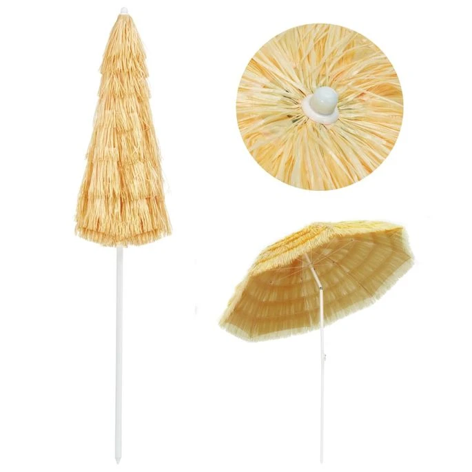 Parasol De Plage Naturel 240 Cm Style Hawaïen – Image 4