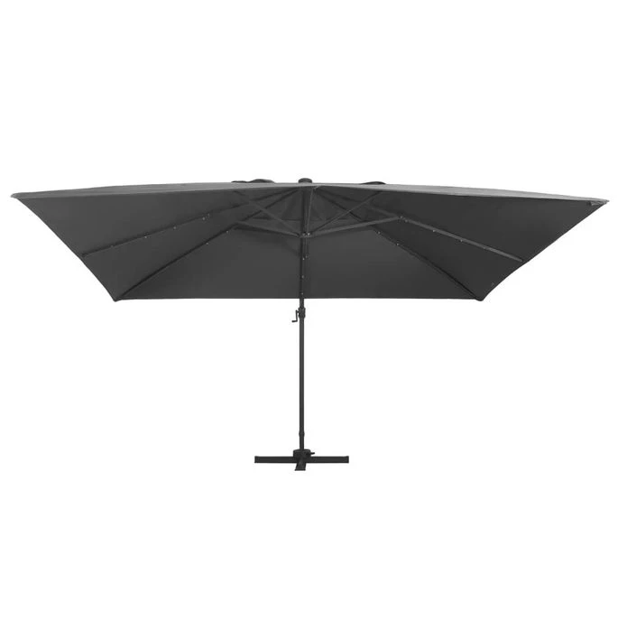 Parasol Déporté Avec Lumières LED 400x300 Cm Anthracite – Image 3