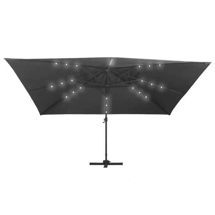 Parasol Déporté Avec Lumières LED 400x300 Cm Anthracite – Image 5