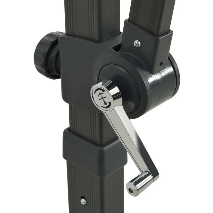 Parasol Déporté Avec Mât Et Lumières LED Anthracite 250 Cm – Image 9