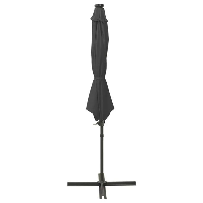 Parasol Déporté Avec Mât Et Lumières LED Anthracite 300 Cm 2 – Image 3
