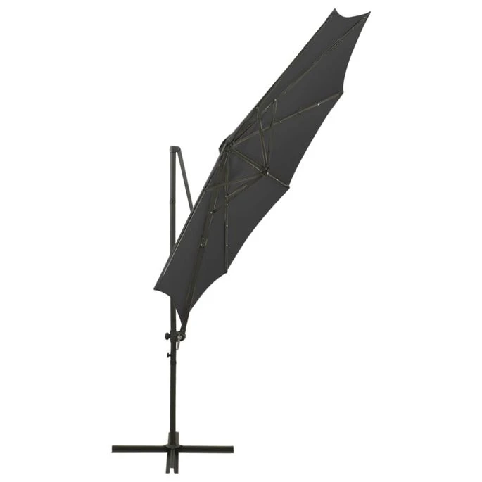 Parasol Déporté Avec Mât Et Lumières LED Anthracite 300 Cm 2 – Image 8