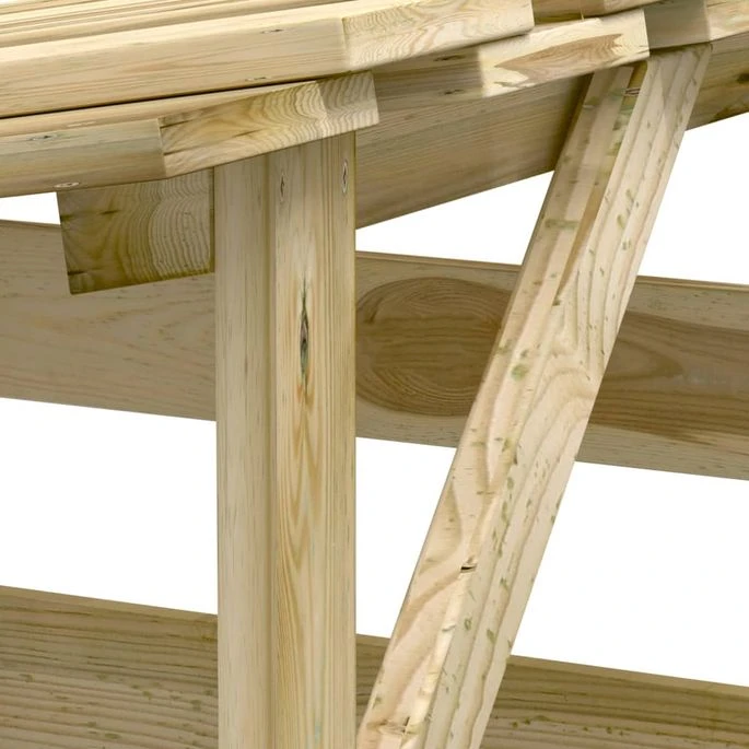 Pergola Avec Toit 100x90x200 Cm Bois De Pin Imprégné – Image 6