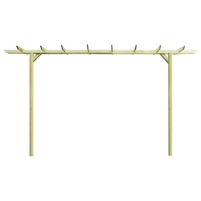 Pergola De Jardin 360 X 200 X 60 Cm Pin Imprégné – Image 2