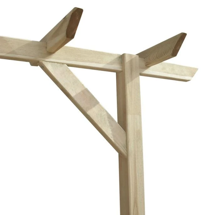 Pergola De Jardin 400 X 40 X 205 Cm Bois – Image 3
