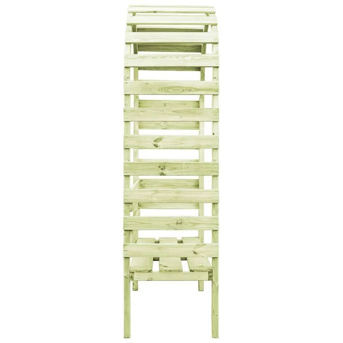 Pergola De Jardin Avec Banc 130x60x230 Cm Pin Imprégné – Image 3