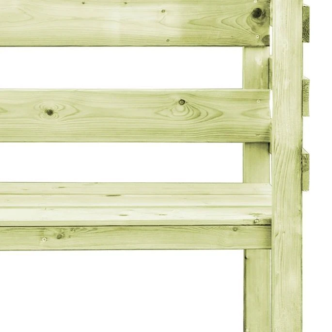 Pergola De Jardin Avec Banc 130x60x230 Cm Pin Imprégné – Image 5