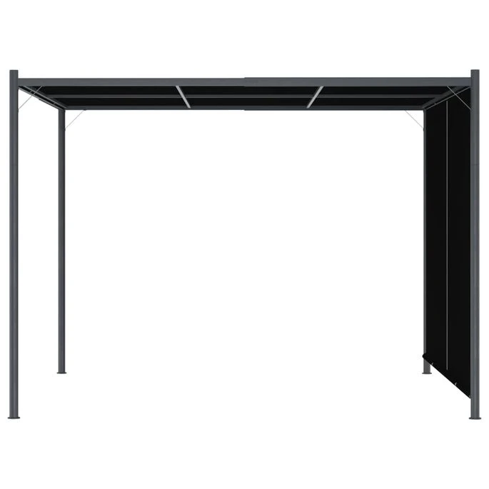 Pergola De Jardin Avec Toit Rétractable 3x3 M Anthracite – Image 2
