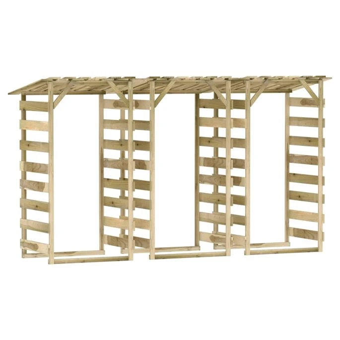 Pergolas Avec Toits 3 Pcs 100x90x200 Cm Bois De Pin Imprégné – Image 2