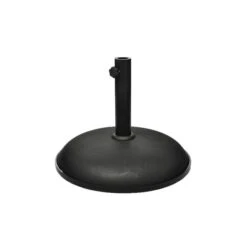 Socle De Parasol 30 Kg Acier Noir Et Ciment