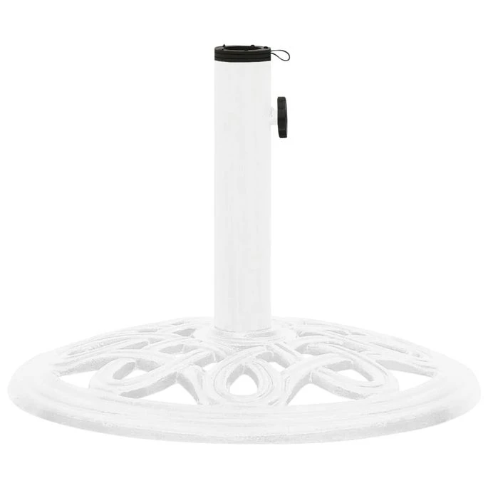 Socle De Parasol Blanc 40x40x32 Cm Fonte – Image 2