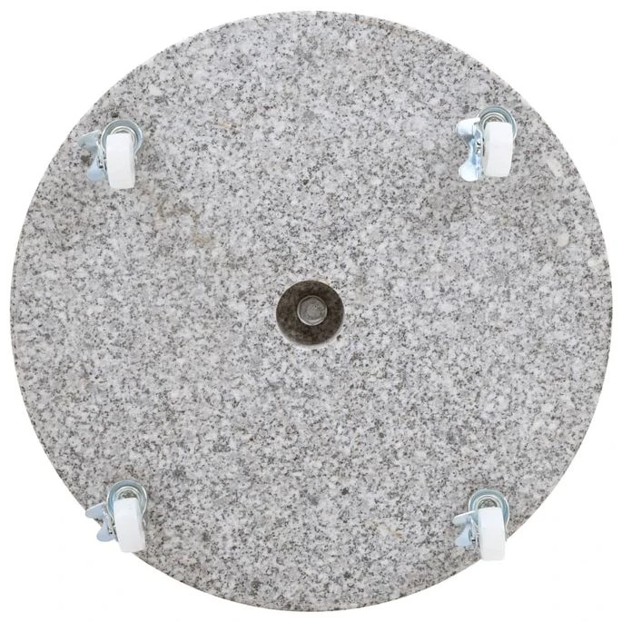 Socle De Parasol Granite 30 Kg Rond Gris – Image 3