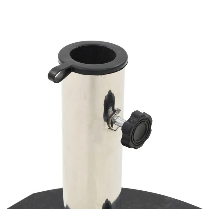 Socle De Parasol Granite 30 Kg Rond Noir 2 – Image 2