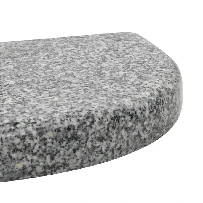 Socle De Parasol Granite Courbe 10 Kg Gris – Image 5
