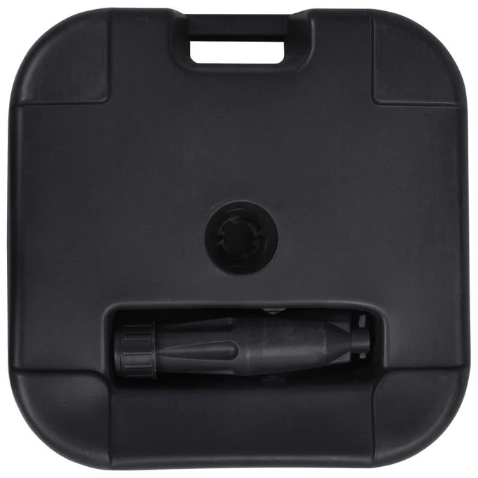 Socle De Parasol Rempli De Sable/d'eau 24 L Noir 2 – Image 4