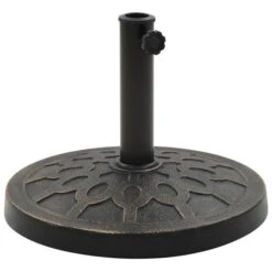 Socle Rond De Parasol Polyrésine 13 Kg Bronze