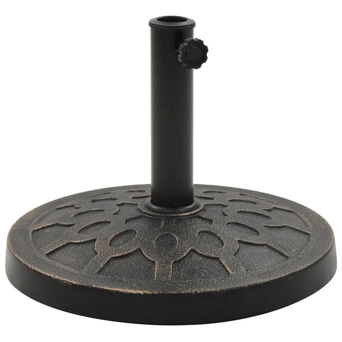Socle Rond De Parasol Polyrésine 13 Kg Bronze