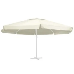 Tissu De Remplacement Pour Parasol D'extérieur Sable 600 Cm