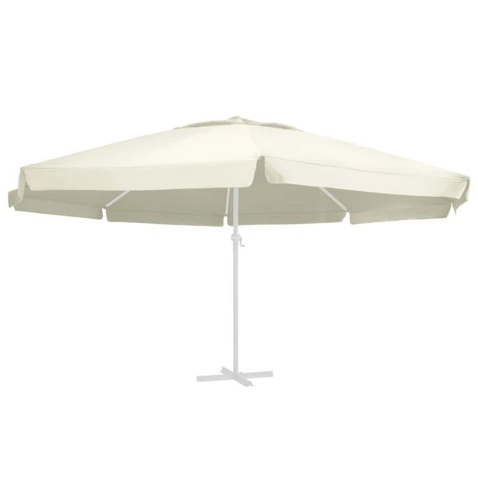 Tissu De Remplacement Pour Parasol D'extérieur Sable 600 Cm