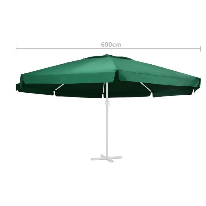 Tissu De Remplacement Pour Parasol D'extérieur Vert 600 Cm – Image 4