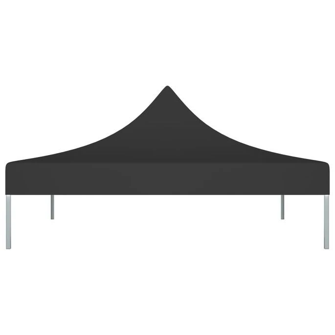 Toit De Tente De Réception 2x2 M Noir 270 G/m² – Image 3
