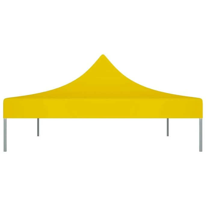 Toit De Tente De Réception 4,5x3 M Jaune 270 G/m² – Image 4