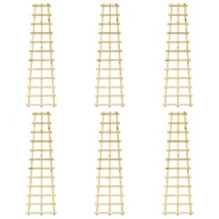 Treillis De Jardin 6 Pcs 50x170 Cm Bois De Pin Imprégné